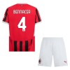 Maillot de Supporter AC Milan Bennacer 4 Domicile 2024-25 Pour Enfant